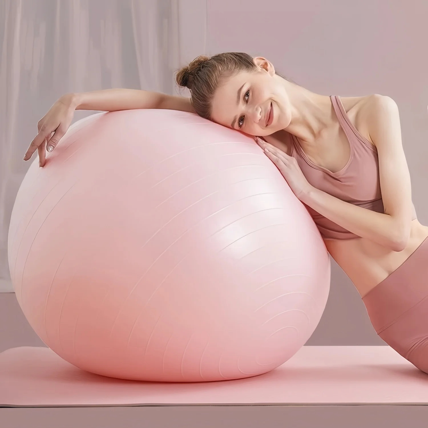 Anti-Burst Yoga Ball – TPE Exercise & Balance Ball 45/65cm