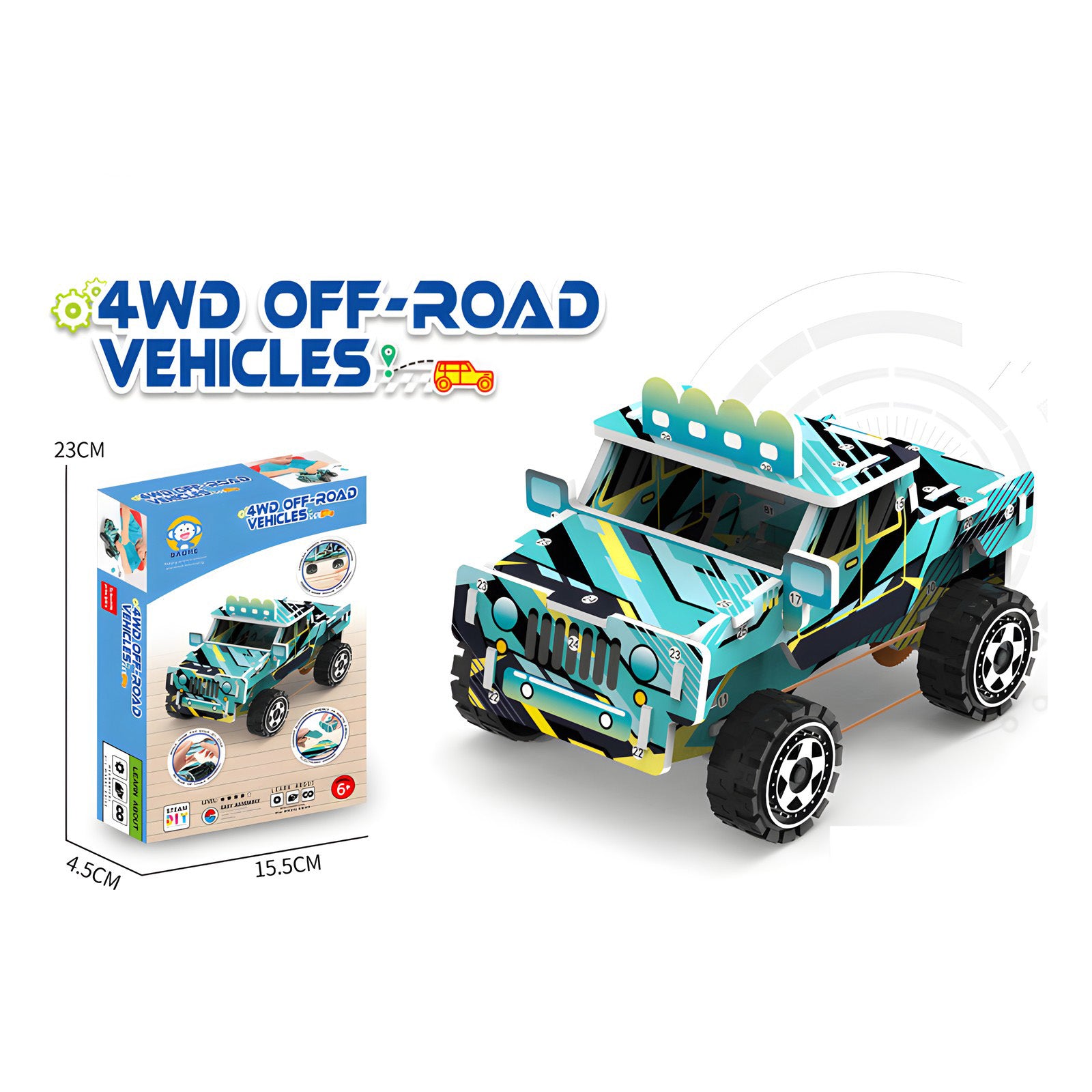 DIY STEM Vehicle Kit for Kids Build-Your-Own Car Set