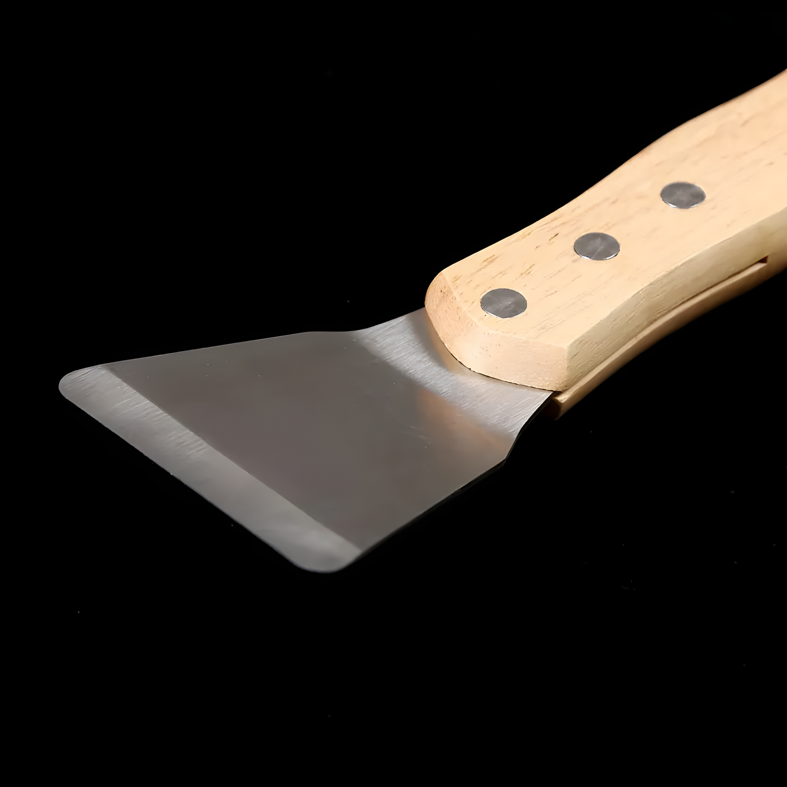 3-Piece Film Scraper Set Wooden Handle Vinyl Wrap Tool Beechwood