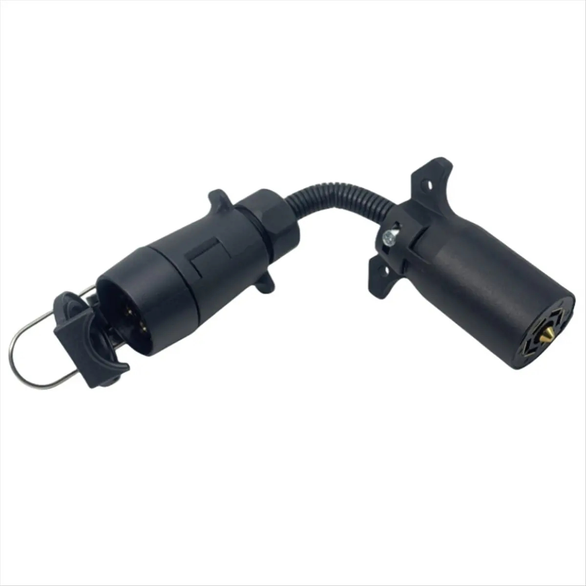 7 Pin Trailer Adapter Cable American to European Socket Connector