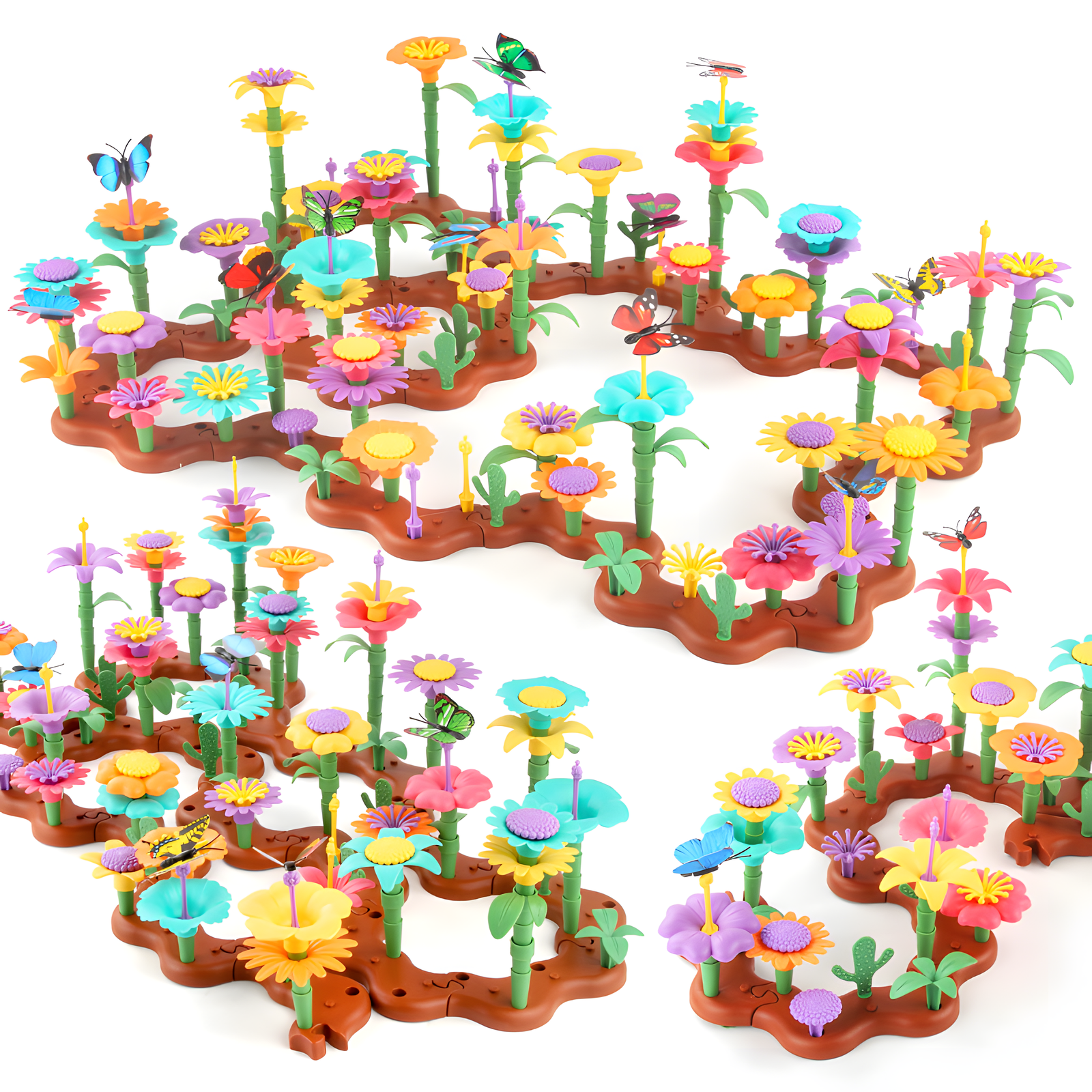 DIY Garden & Ocean Building Blocks Set Interlocking Pieces