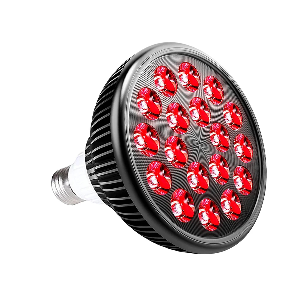 54W Red Light Clamp Lamp with E27 Base and Adjustable Mount