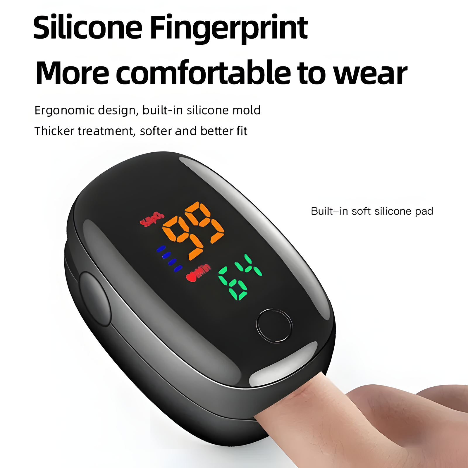 Fingertip Pulse Oximeter SpO2 Heart Rate Monitor LED TFT