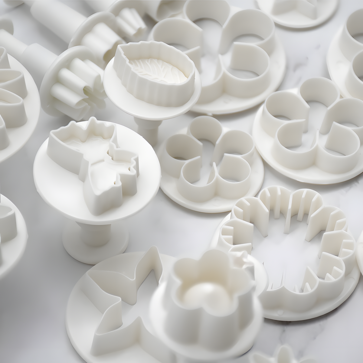33-Piece Fondant Cutter Set, Flower, Leaf & Butterfly Shapes