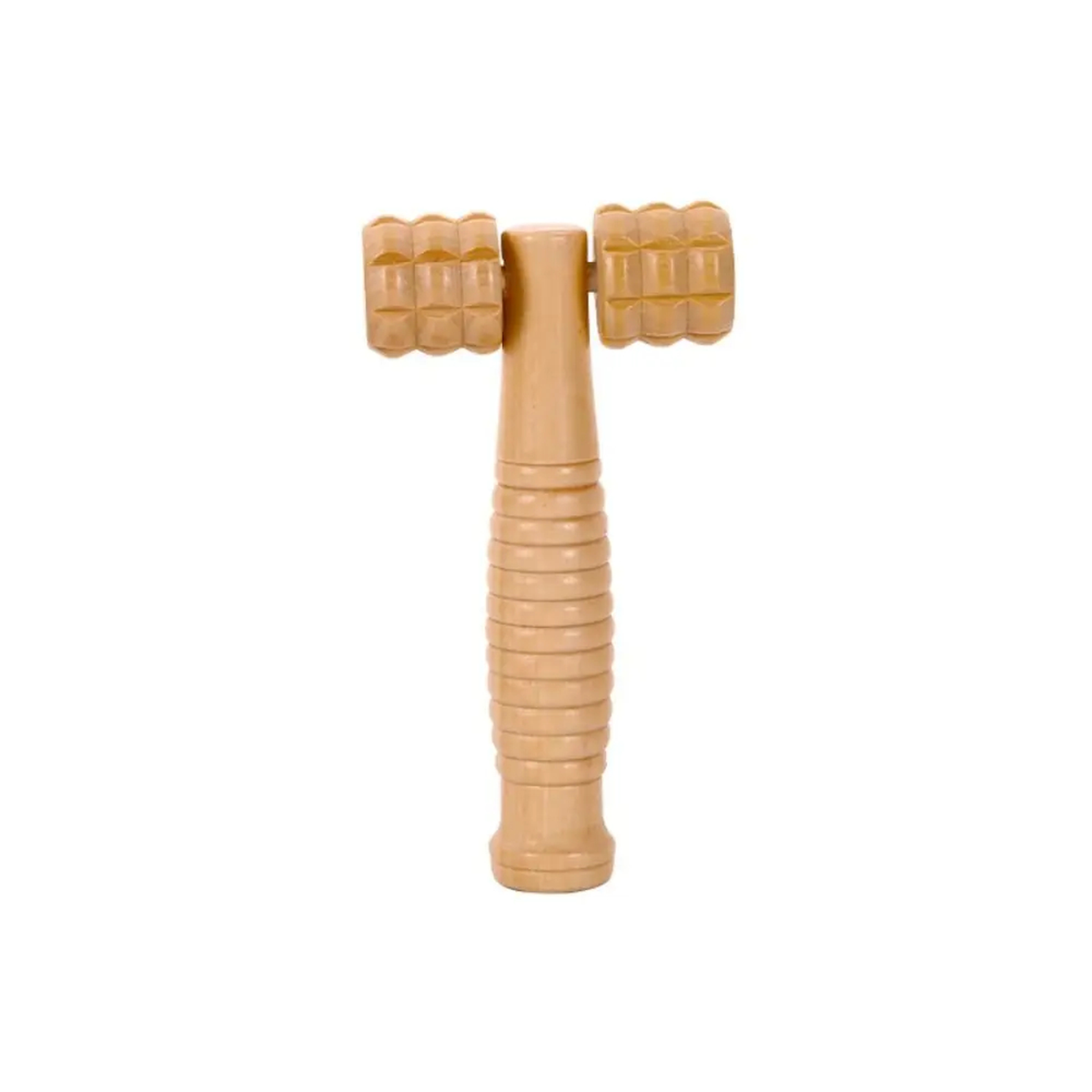 Wooden Roller Massager with Beaded Rollers for Arms, Legs & Shoulders