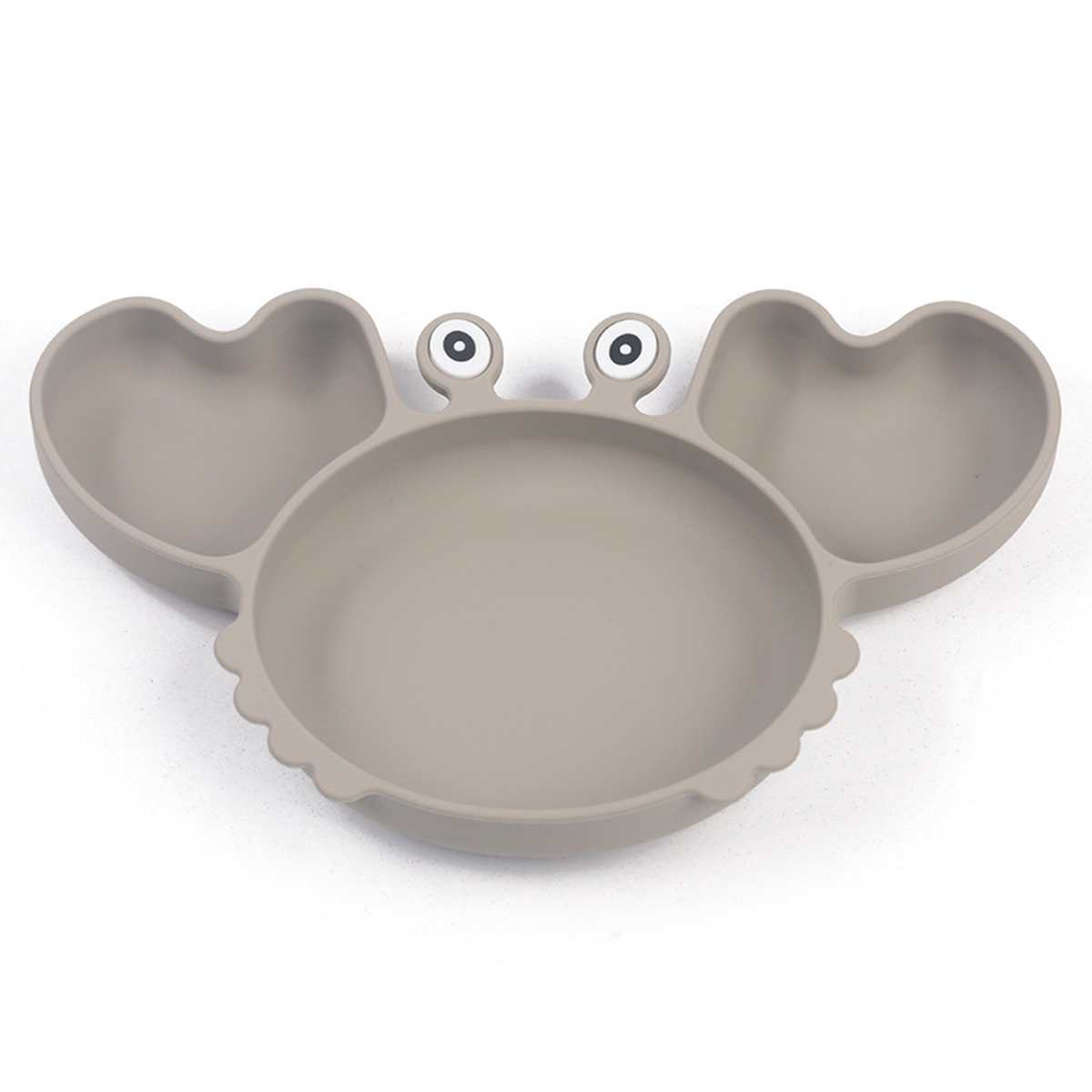 Silicone Crab Baby Feeding Set with Suction Plate and Bib