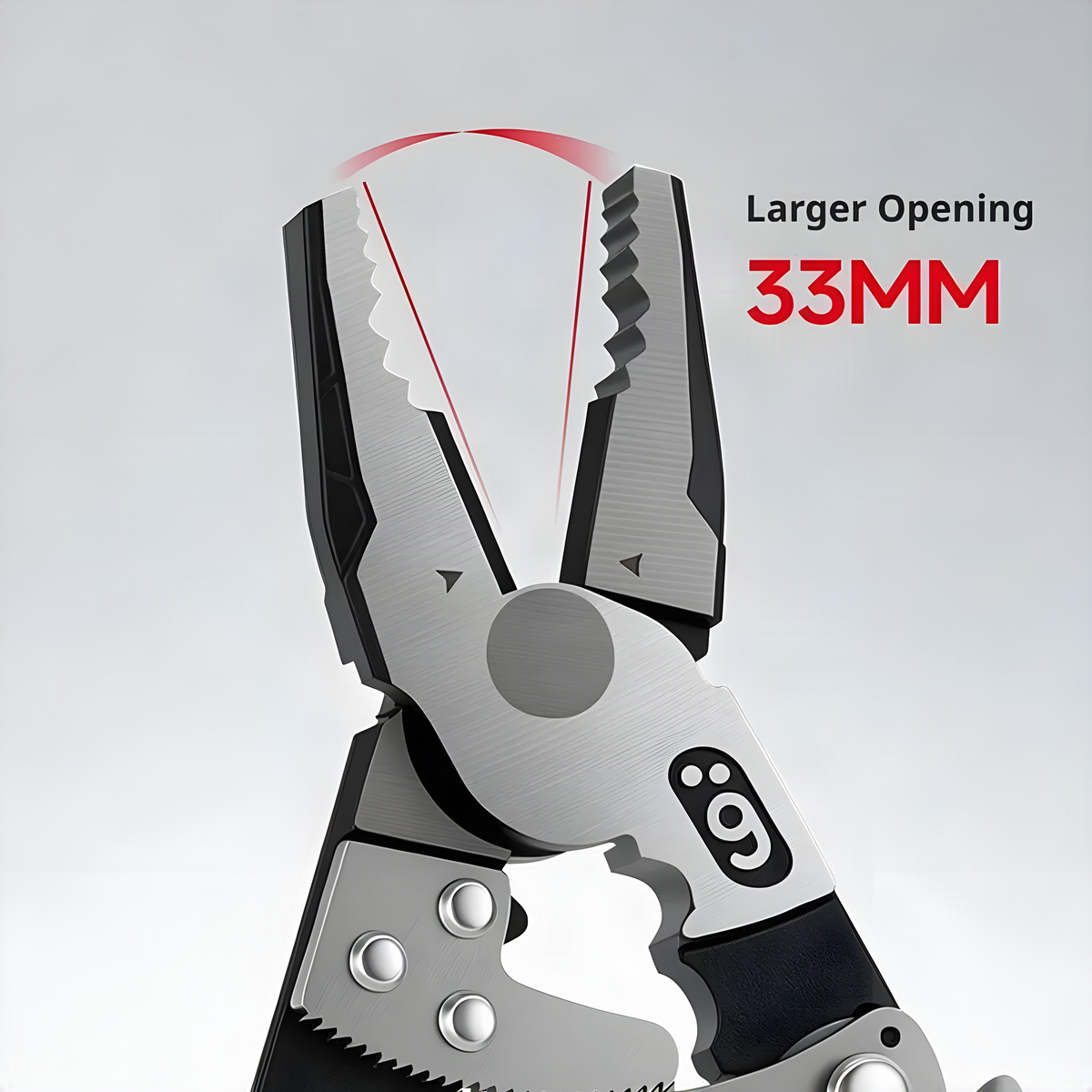 4-in-1 Ratchet Locking Pliers with 33 mm Jaw Opening, 9-Inch