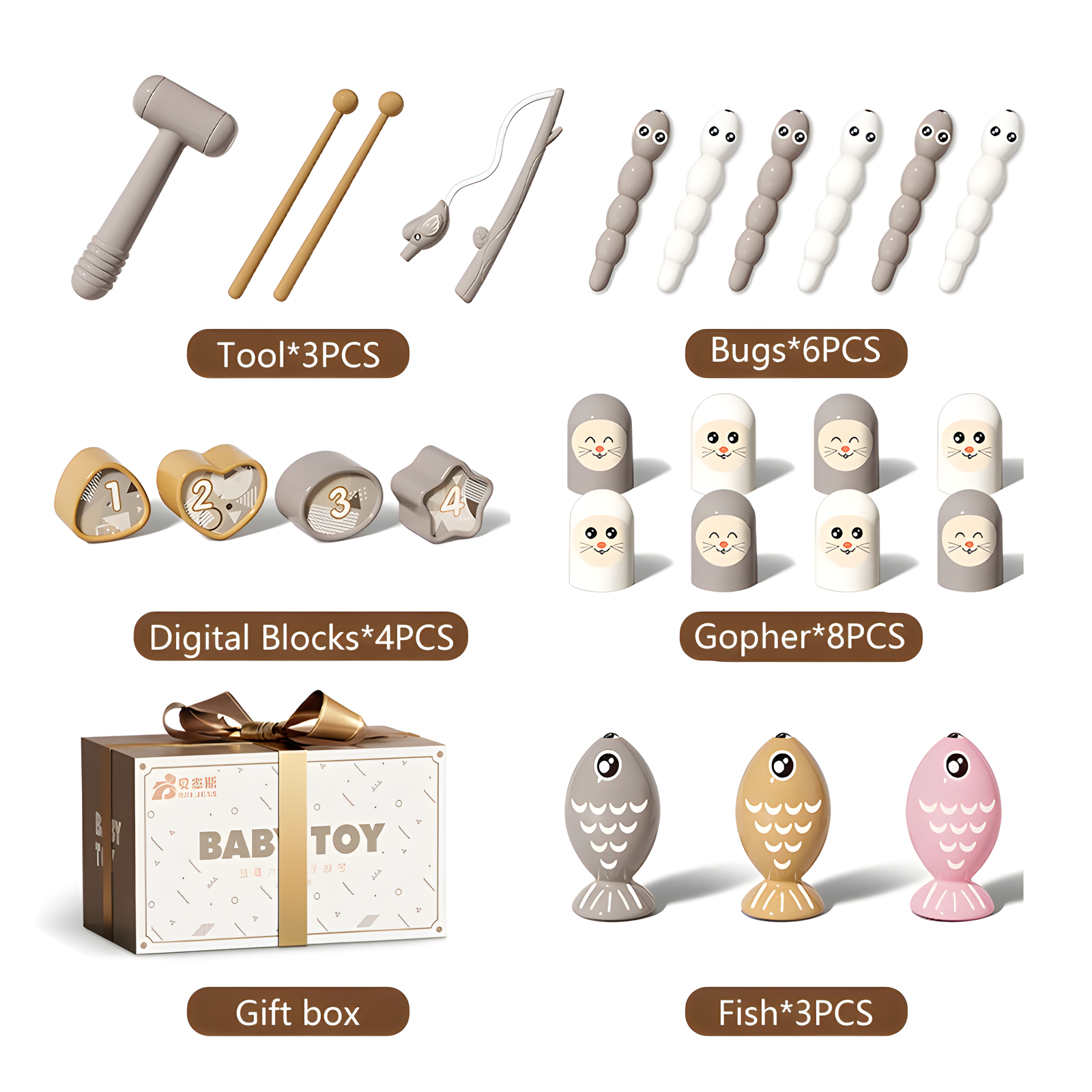 Owl Activity Center Toy for Infant Sensory Play and Coordination