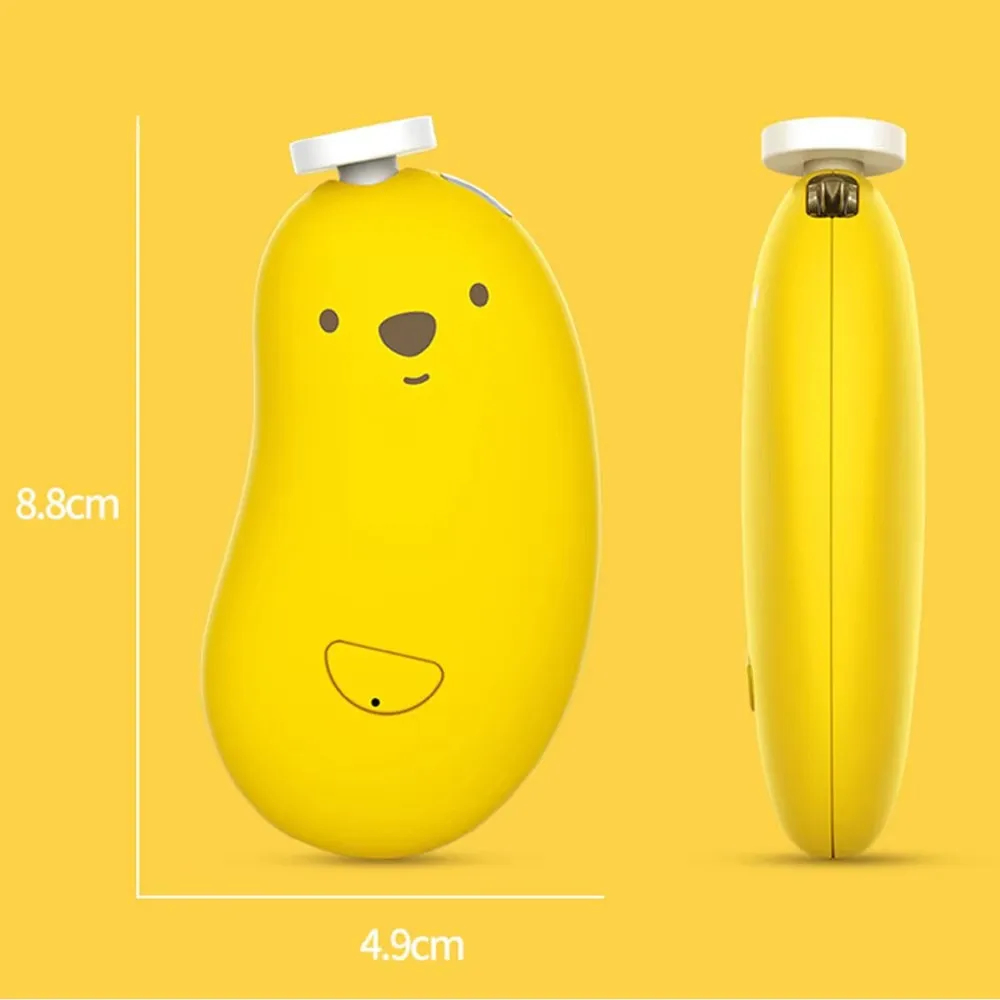Bear-Shaped Rechargeable Baby Nail File 6-Head Kit