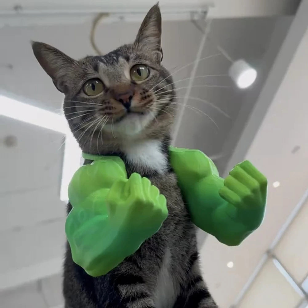 3D Printed Pet Muscle Arm Prop for Cats & Small Dogs 6 Colors