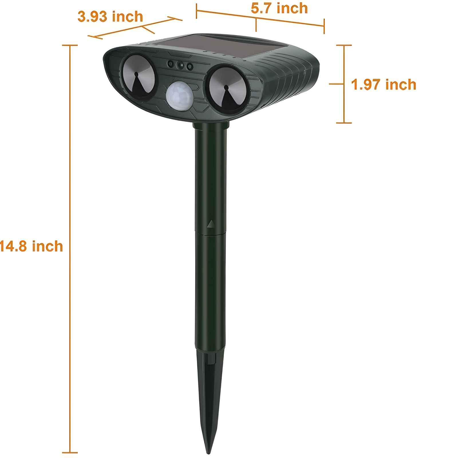 Solar Animal Repellent Ultrasonic Outdoor Pest Deterrent