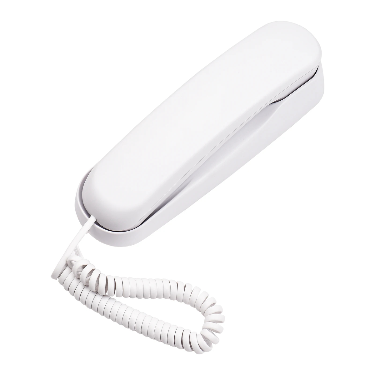 Compact Corded Landline Phone with Handset Keypad and Redial