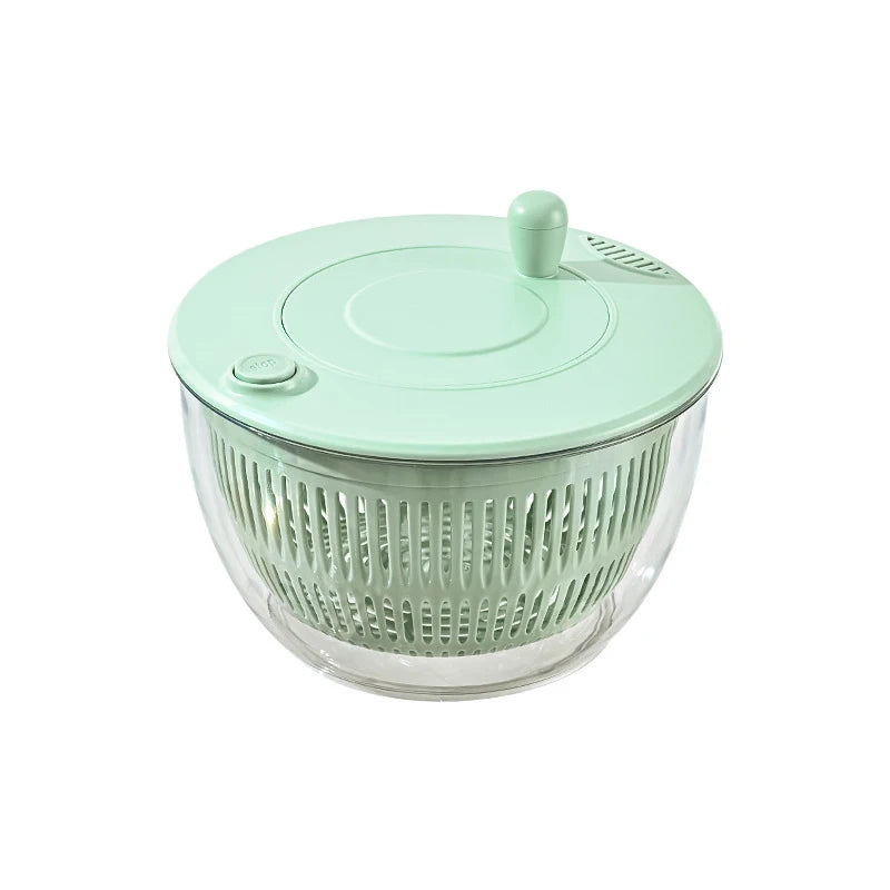 7-Piece Salad Spinner Set – 5L Bowl with 6 Slicer Blades