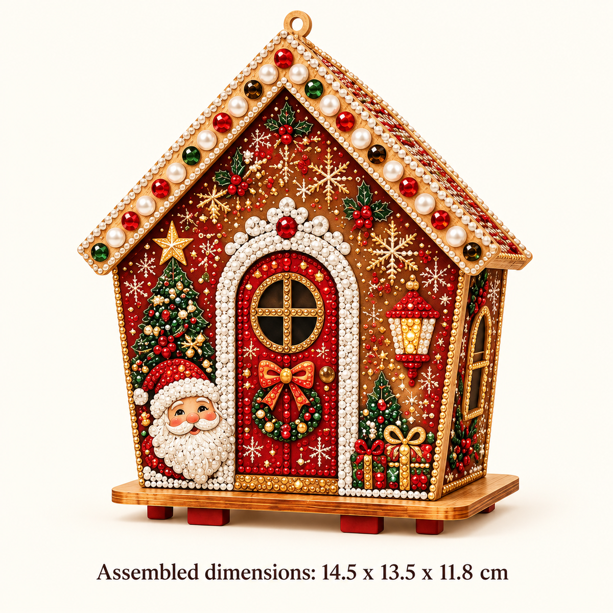 Christmas Diamond Painting Wooden House Kit for DIY Decor