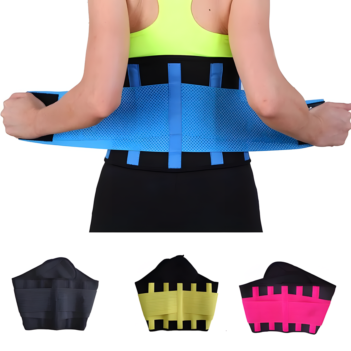 Adjustable Sports Waist Support Belt with Wide Wraparound Fit