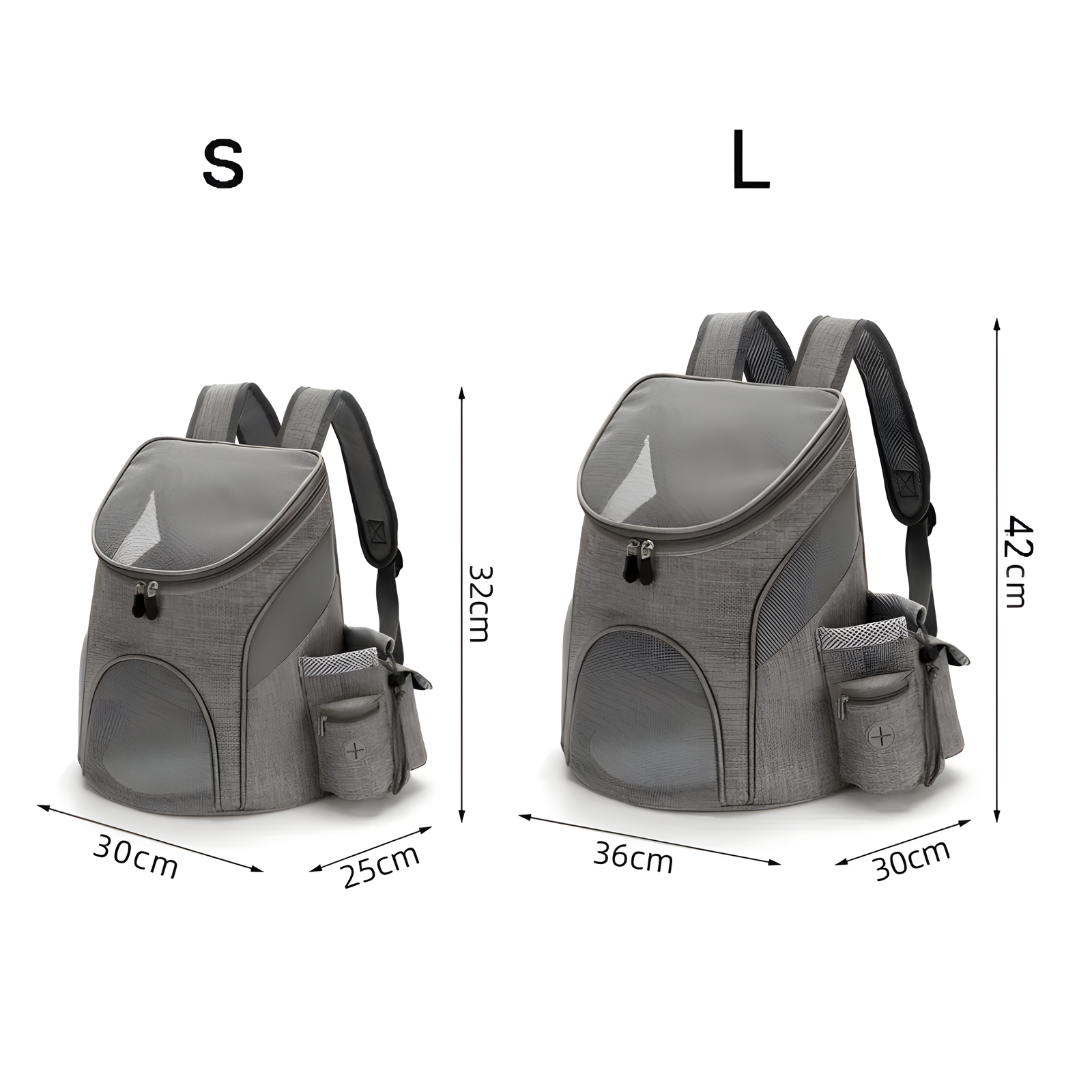 Pet Carrier Backpack Hands-Free Travel Bag S & L Sizes