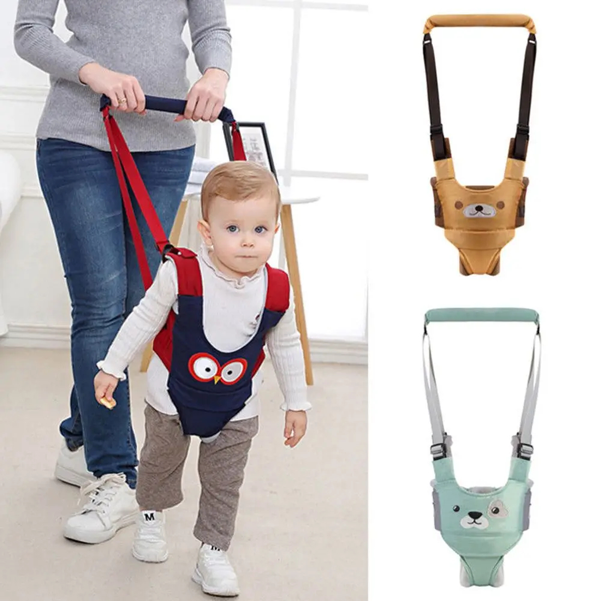 Padded Baby Walking Support Harness with Handheld Straps