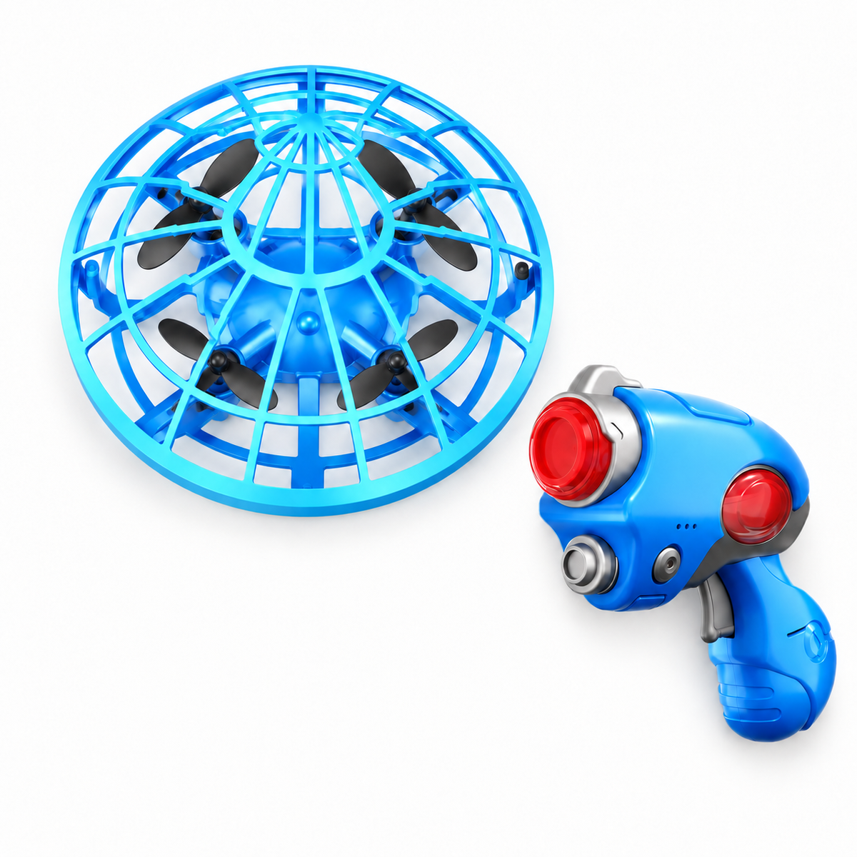 Flying Saucer Target Game Set with Sensing Gun