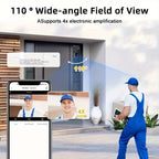 1080P WiFi Window Security Camera - Full Color Night Vision & Two-Way Audio