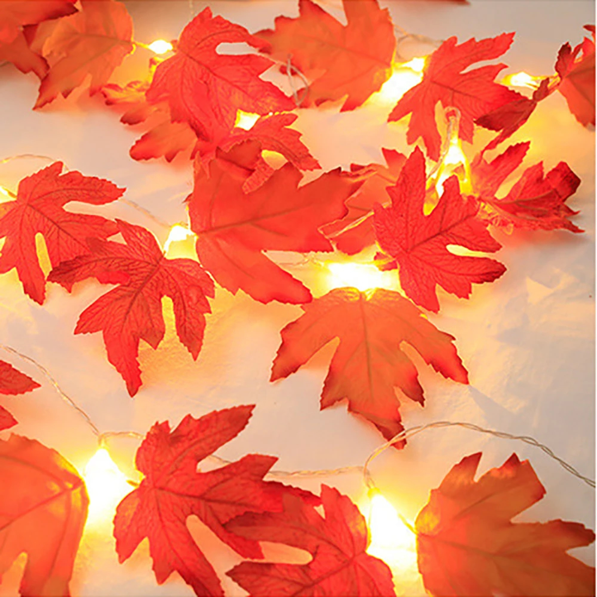 USB Maple Leaf String Lights in Three Autumn Lengths