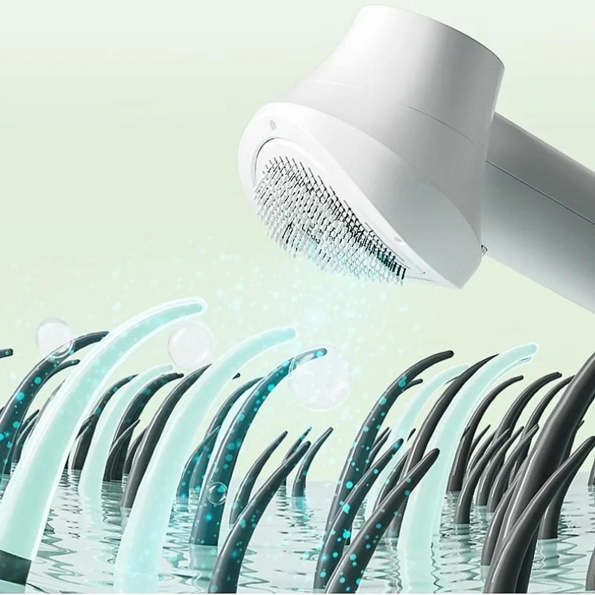 2-in-1 Pet Hair Dryer and Grooming Brush with Heat Settings