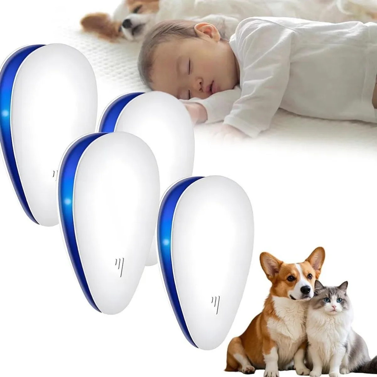 Plug-In Pest Repeller for Indoor Household Spaces