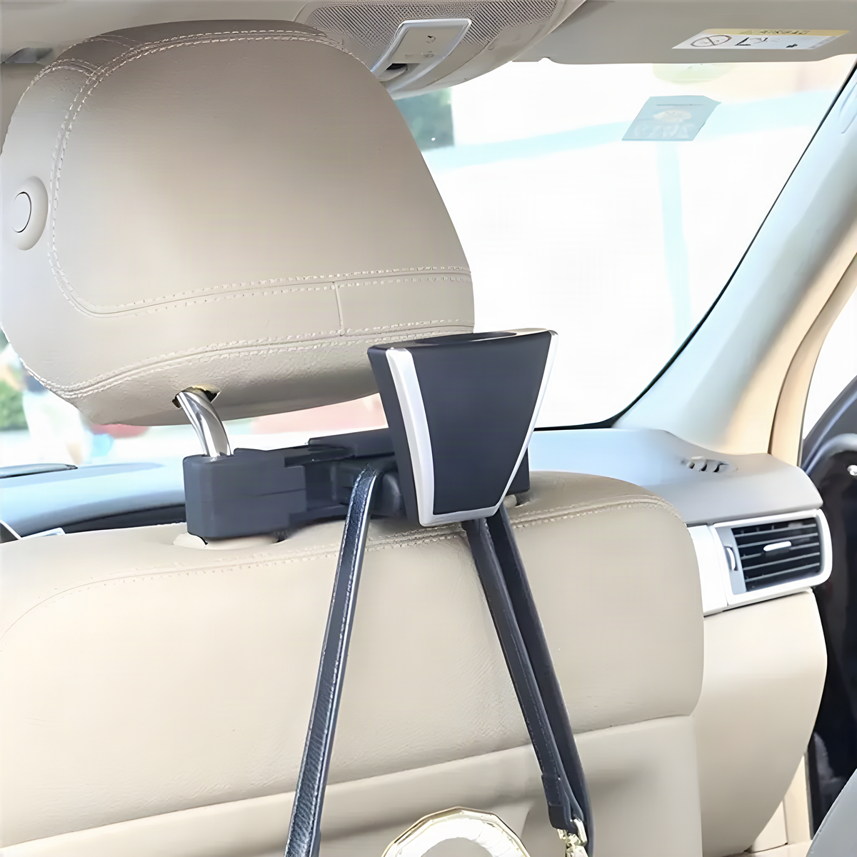 Folding Car Headrest Clothes Hanger for Jackets and Shirts