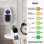 Mini Wall Outlet Space Heater - Adjustable Thermostat 60-90°F | 350W Energy Efficient