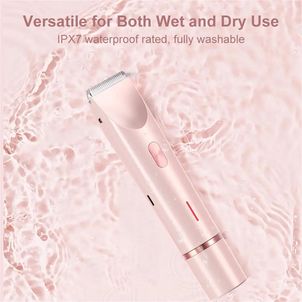 Women's Dual-Head Body Shaver Waterproof USB-C Rechargeable