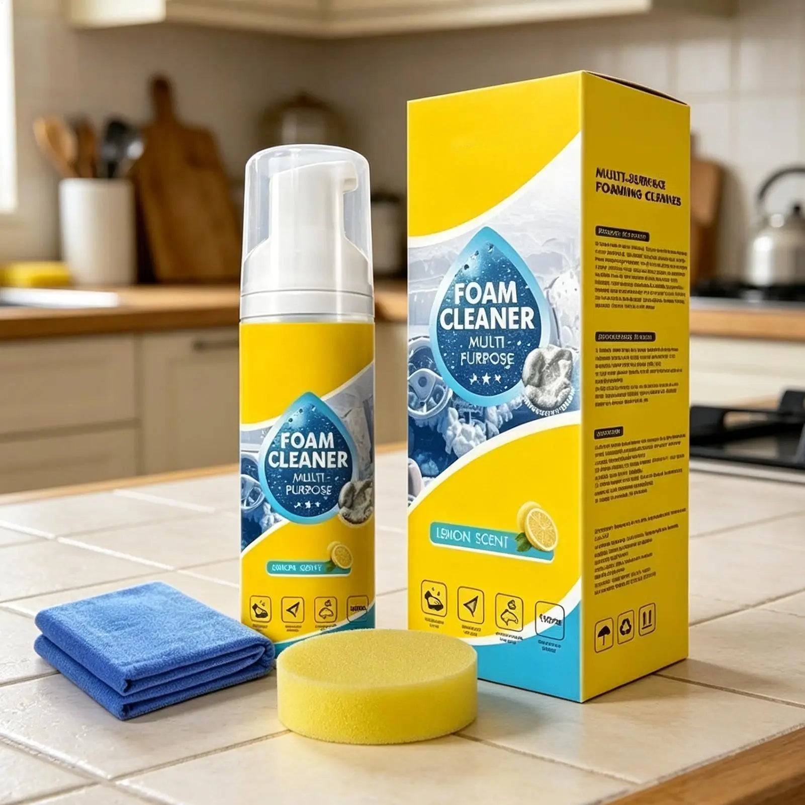 Multipurpose 4-in-1 Foam Cleaner Spray All Surfaces
