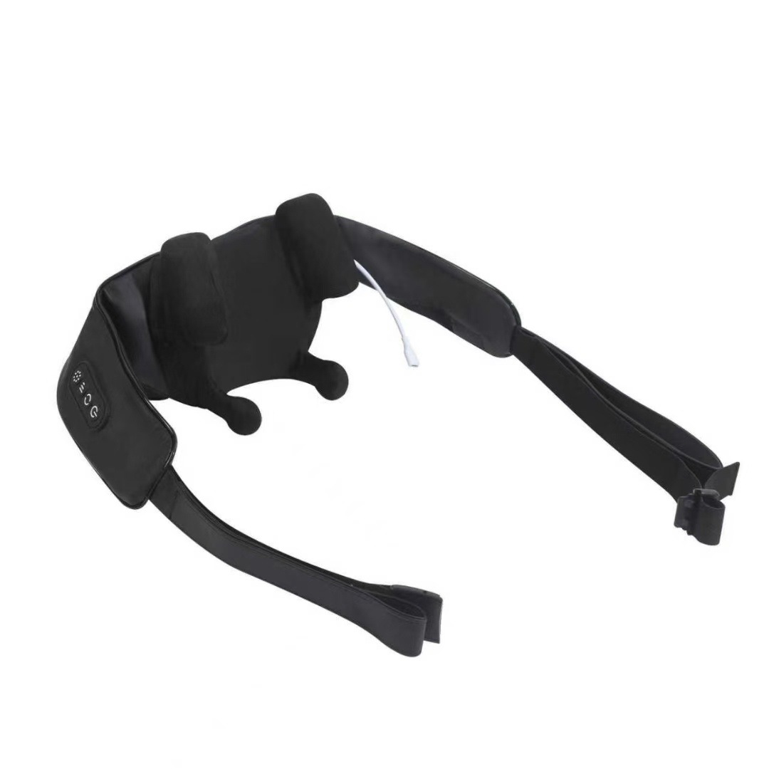Wearable Neck Shoulder Massager 4 Heads Hands-Free USB