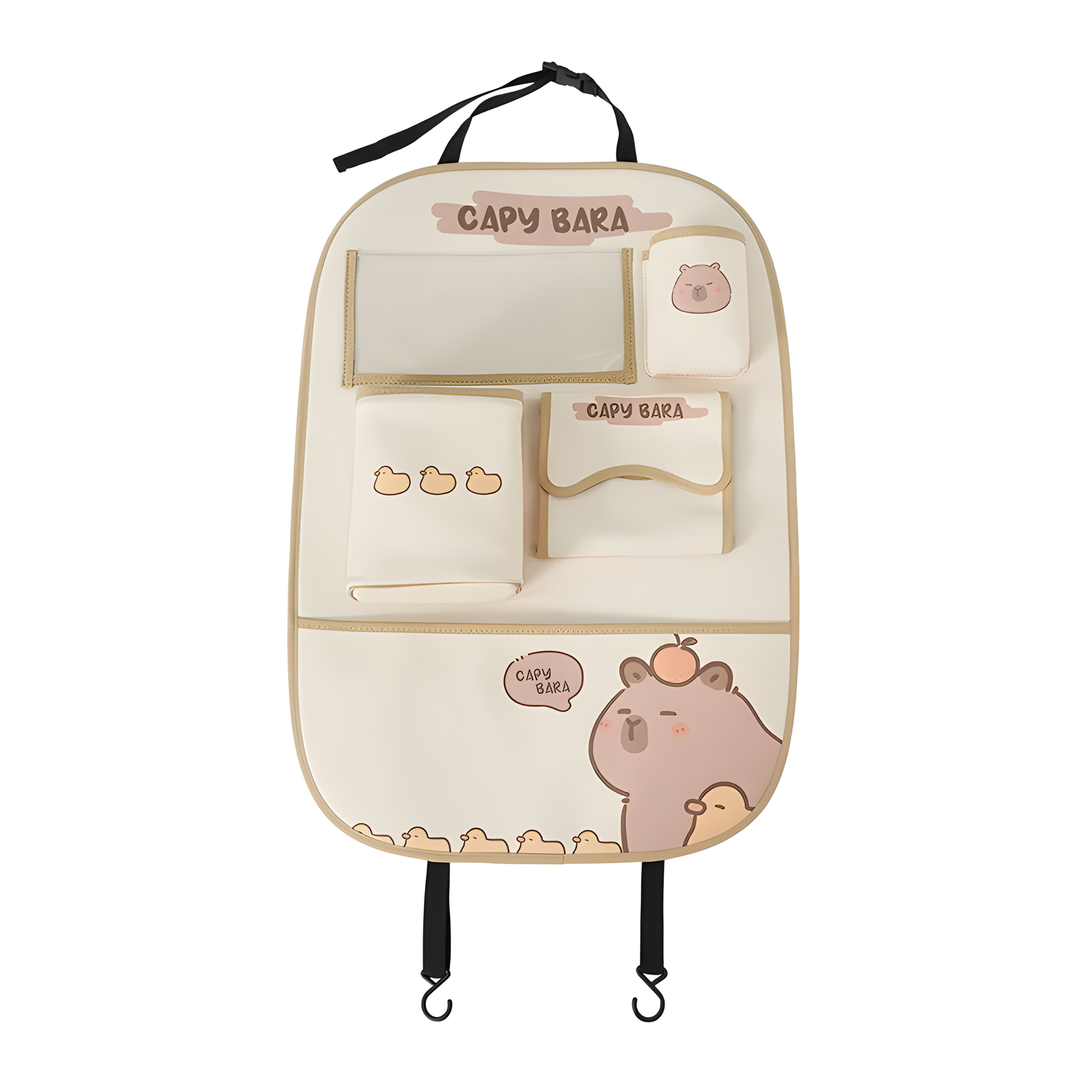 Cartoon Car Seat Back Organizer with Tablet Pocket