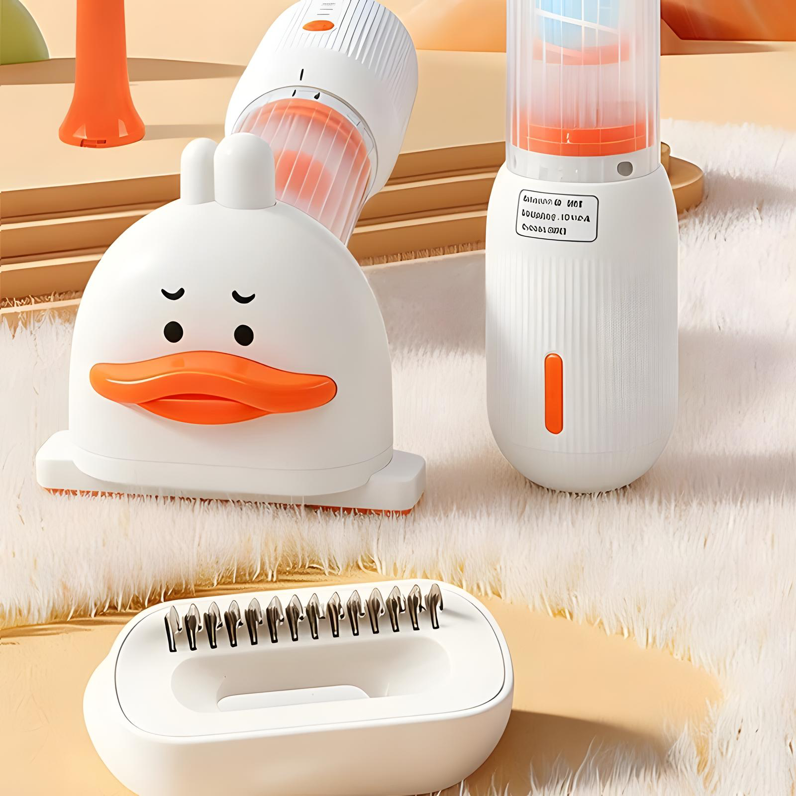 4-in-1 Electric Pet Grooming & Hair Removal Brush
