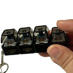 Porte-clés anti-stress mini clavier mécanique (clic satisfaisant et soulagement du stress)