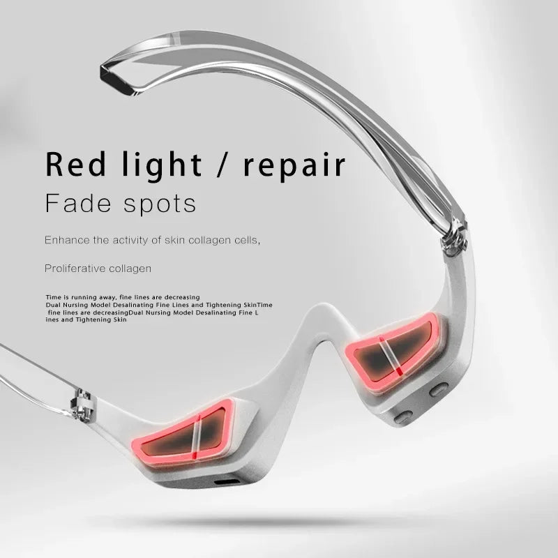 3D EMS Eye Massager with Red Light – Wearable Eye Care