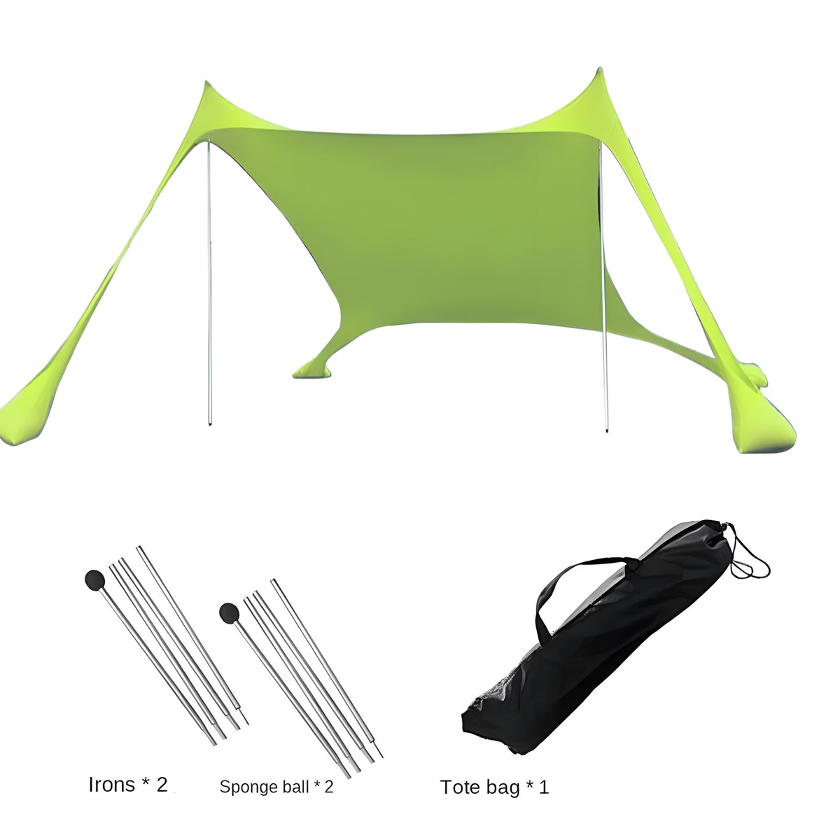 Beach Shade Canopy with Carry Bag 4 Colors 3 Sizes