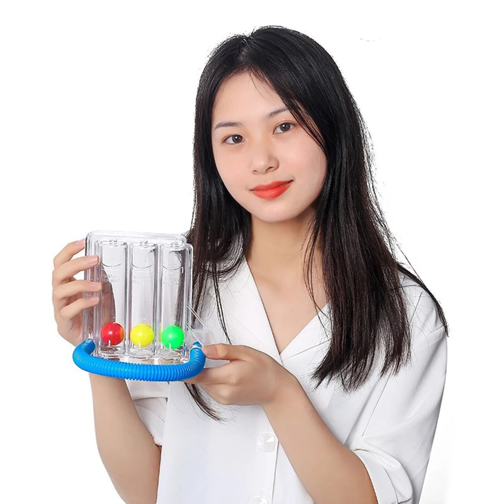 Breathing Balls Exerciser - 3 or 4 Ball Lung Capacity Trainer