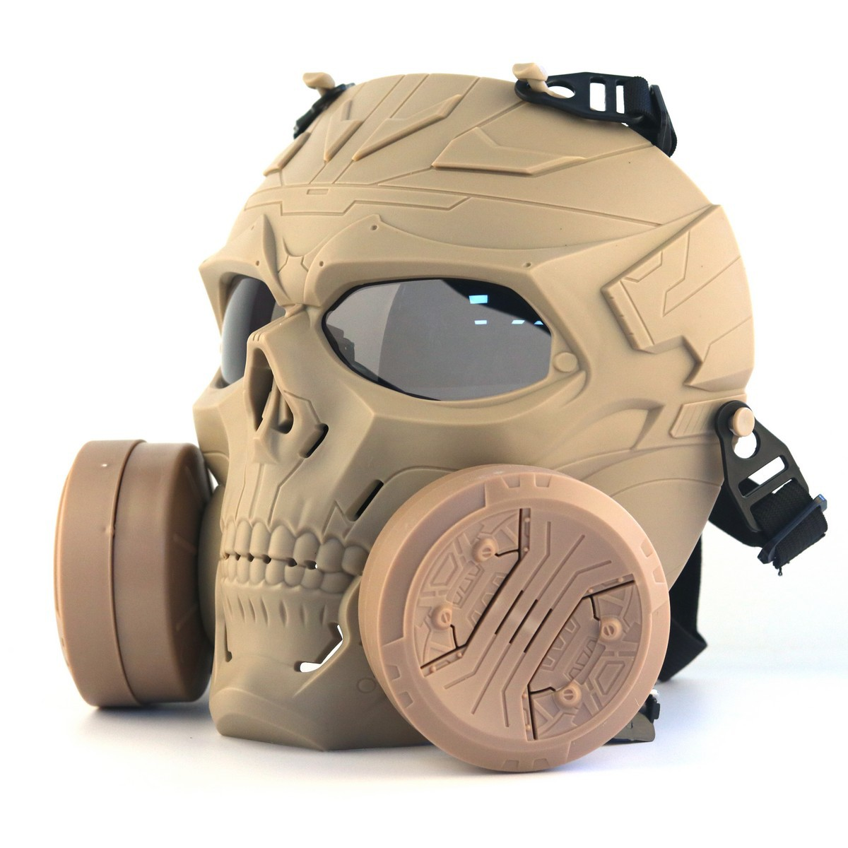 Tactical Skull Full Face Mask with Dual Cooling Fans