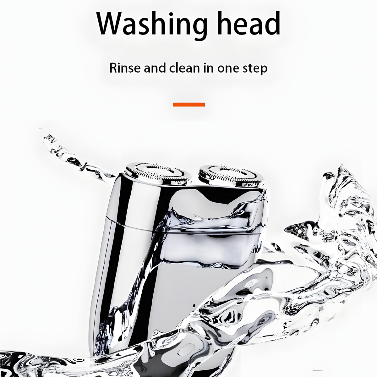 Mini Rechargeable Rotary Travel Shaver with Washable Head