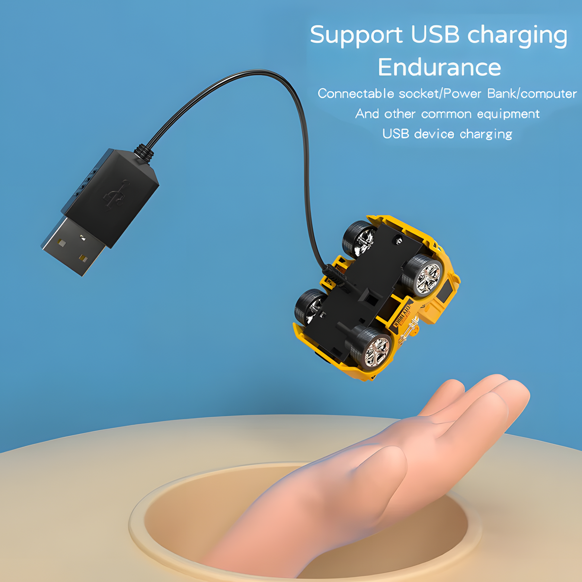 Mini Rechargeable Construction Vehicle with Wrist Controller