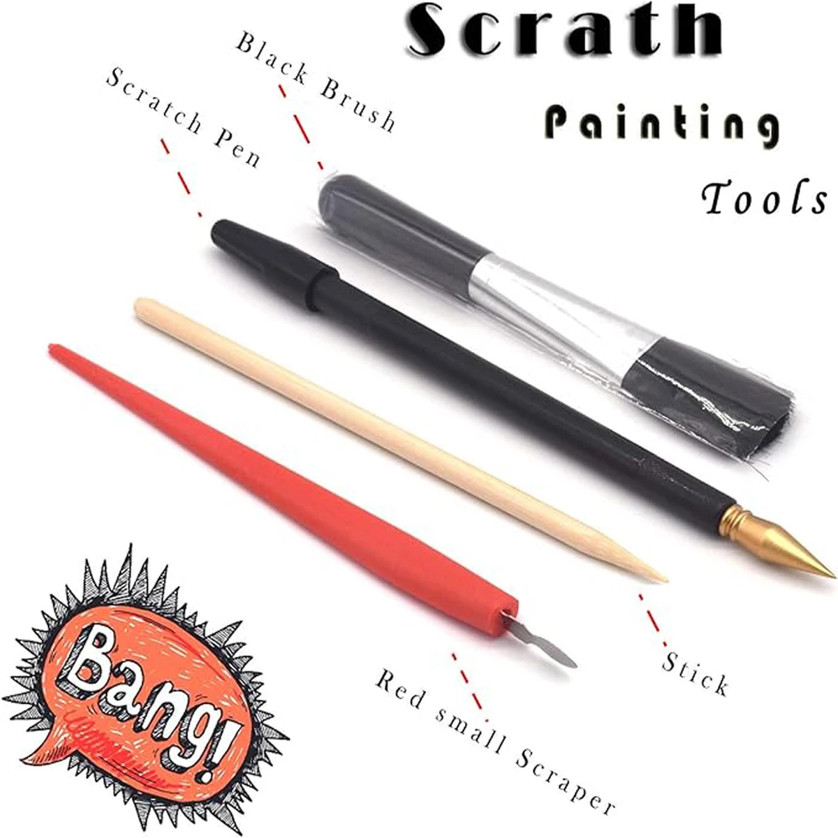 Landmark Scratch Art Kit, Color-Reveal City and Scenic Designs