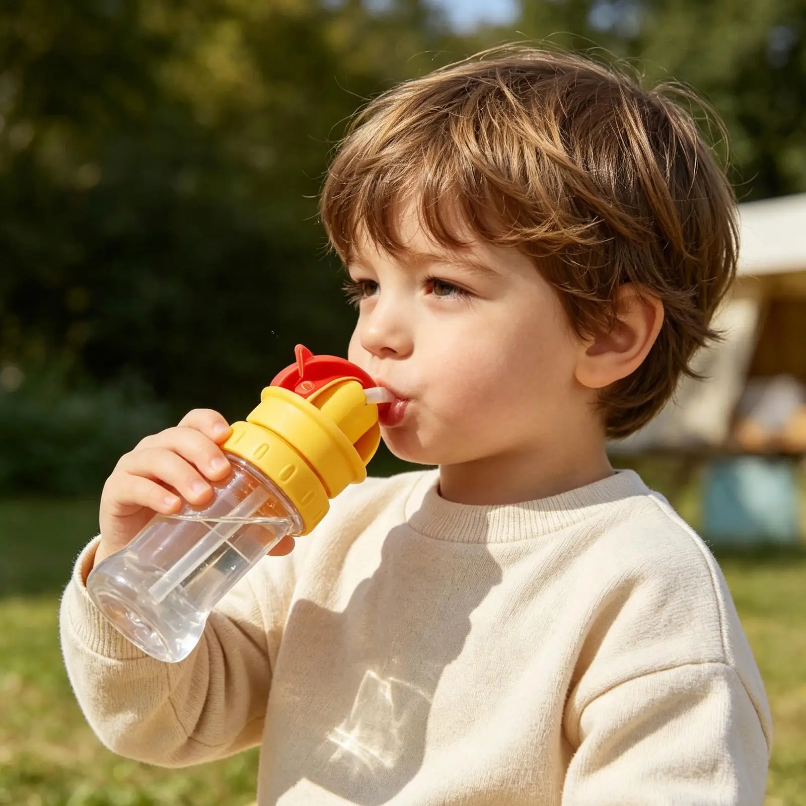 Toddler Bottle Straw Adapter with Dust Cover & Storage Box