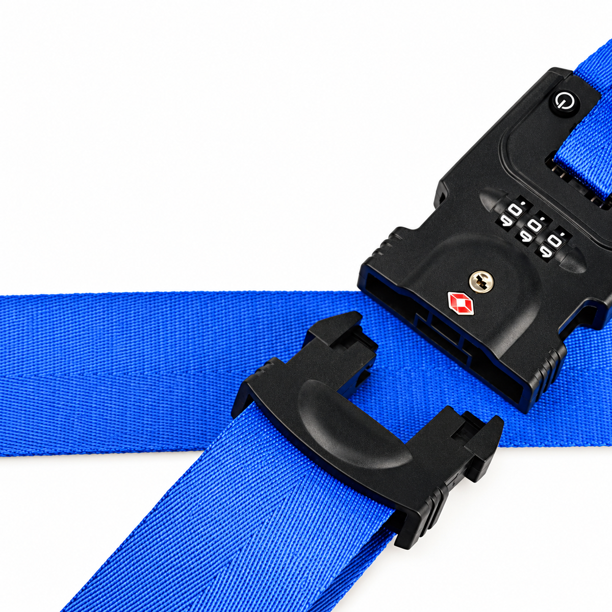 Luggage Strap, Integrated Digital Scale and Combination Lock