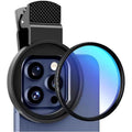 52mm Clip-On CPL Phone Lens Filter - Polarizer for Glare-Free Smartphone Photography - TradixPro