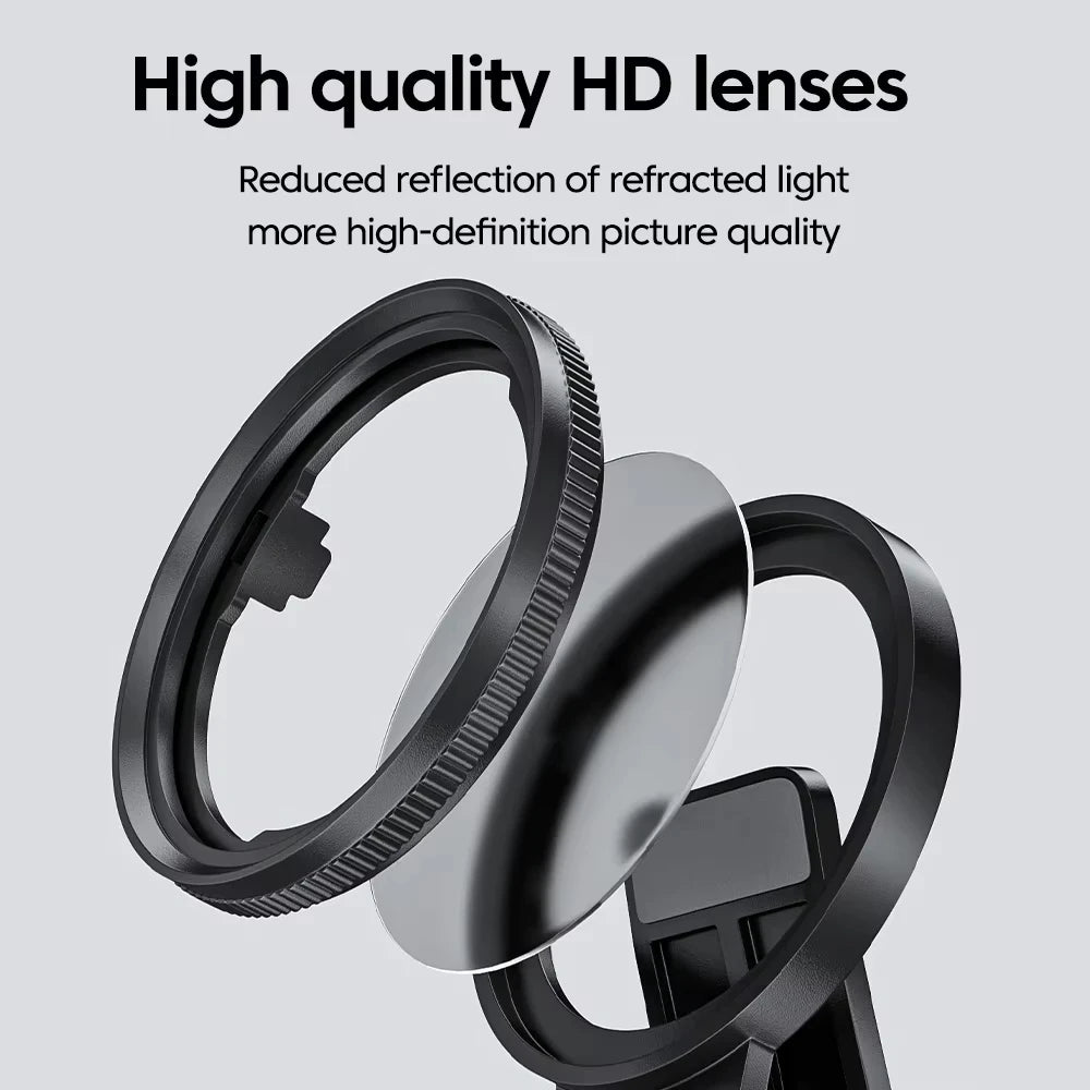 52mm Clip-On CPL Phone Lens Filter - Polarizer for Glare-Free Smartphone Photography - TradixPro