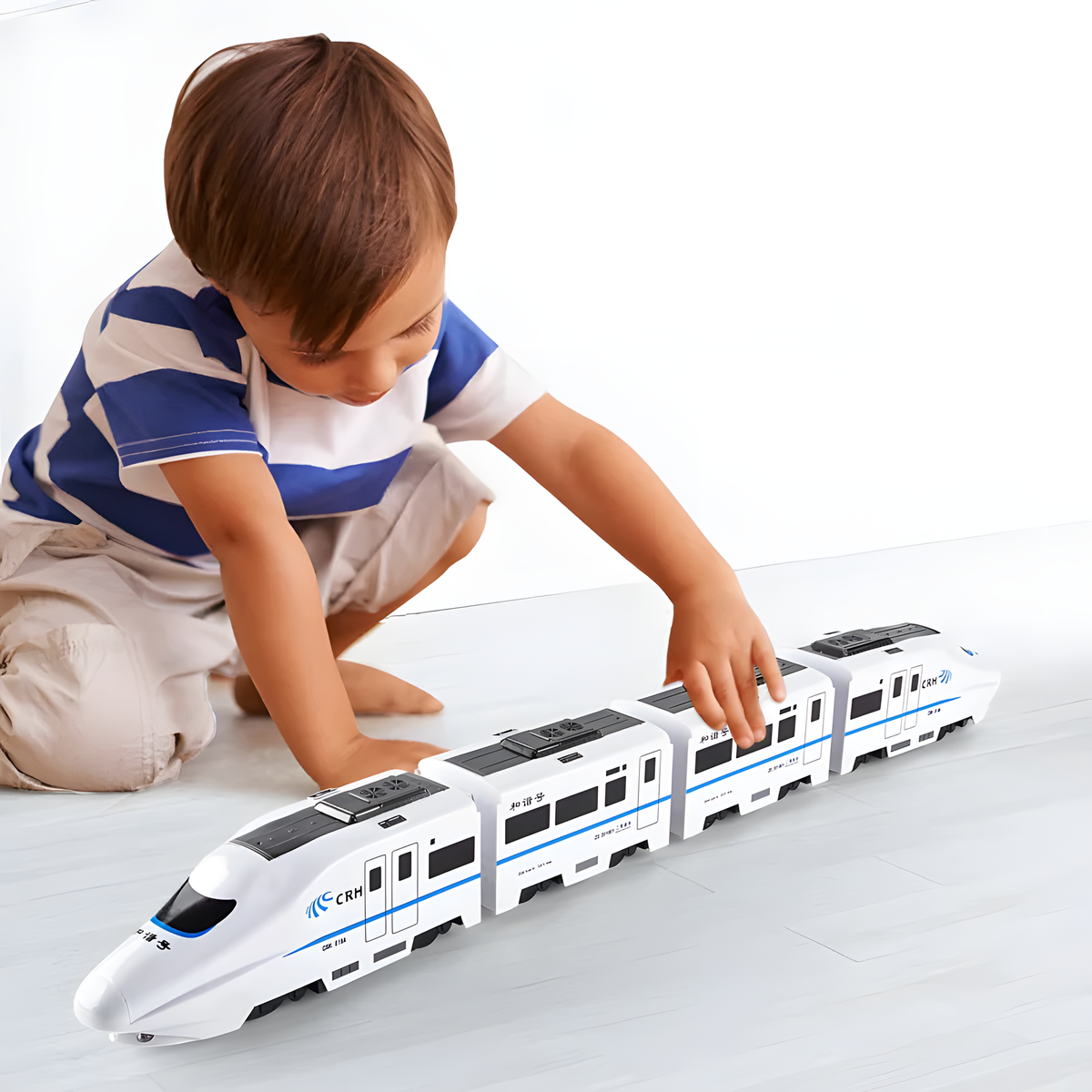 High-Speed Train Toy, Connected 3-, 4- or 5-Car Options