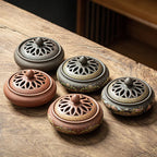 Ceramic Enamel Lotus Incense Burner