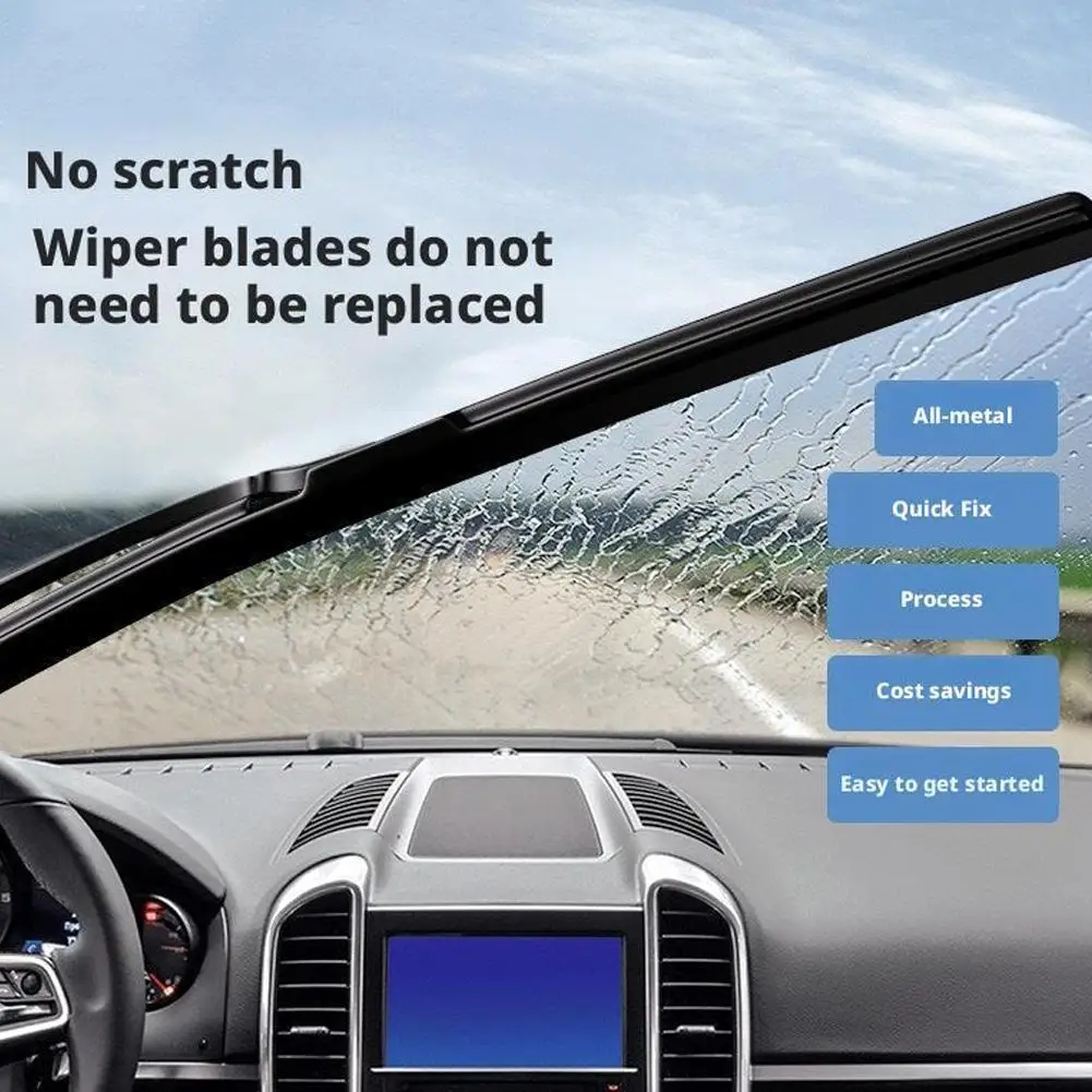Windshield Wiper Repair Kit Blade Edge Restorer Tool Silver