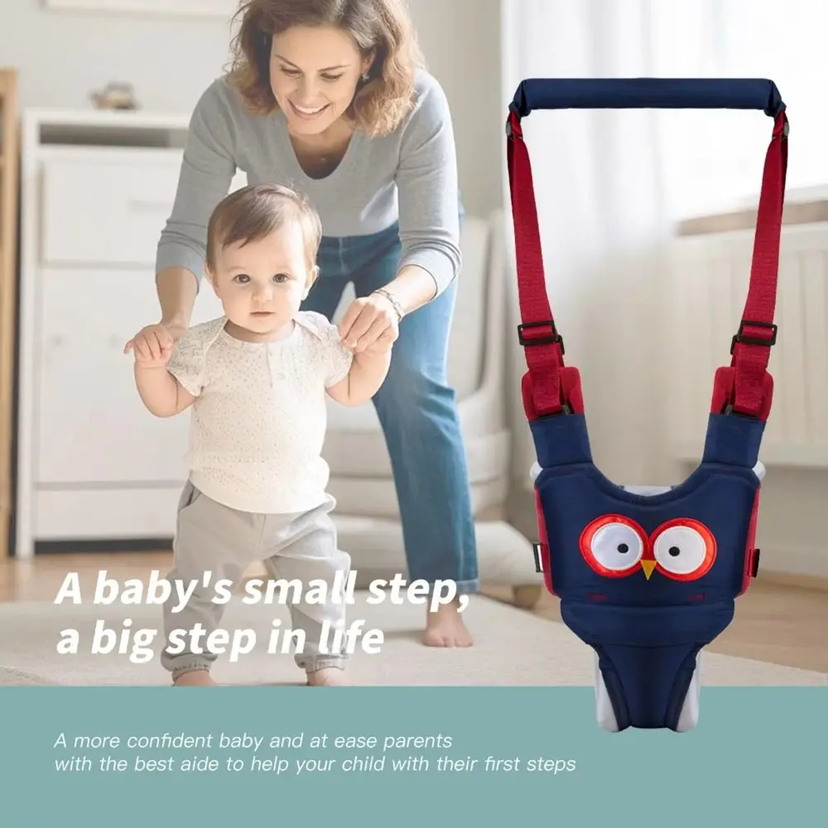 Padded Baby Walking Support Harness with Handheld Straps
