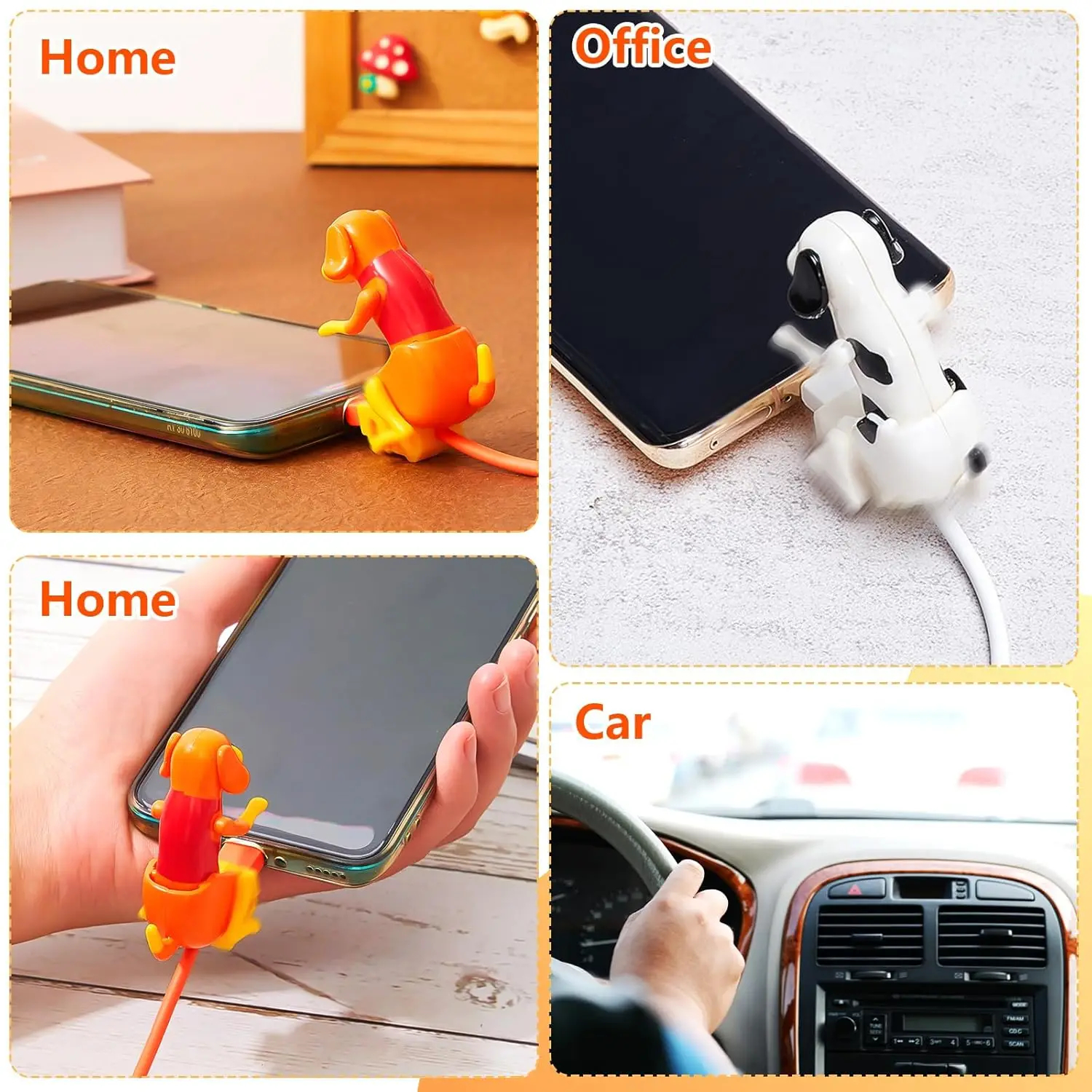 Novelty Dog USB Charging Cable - Fun Design Multi-Model